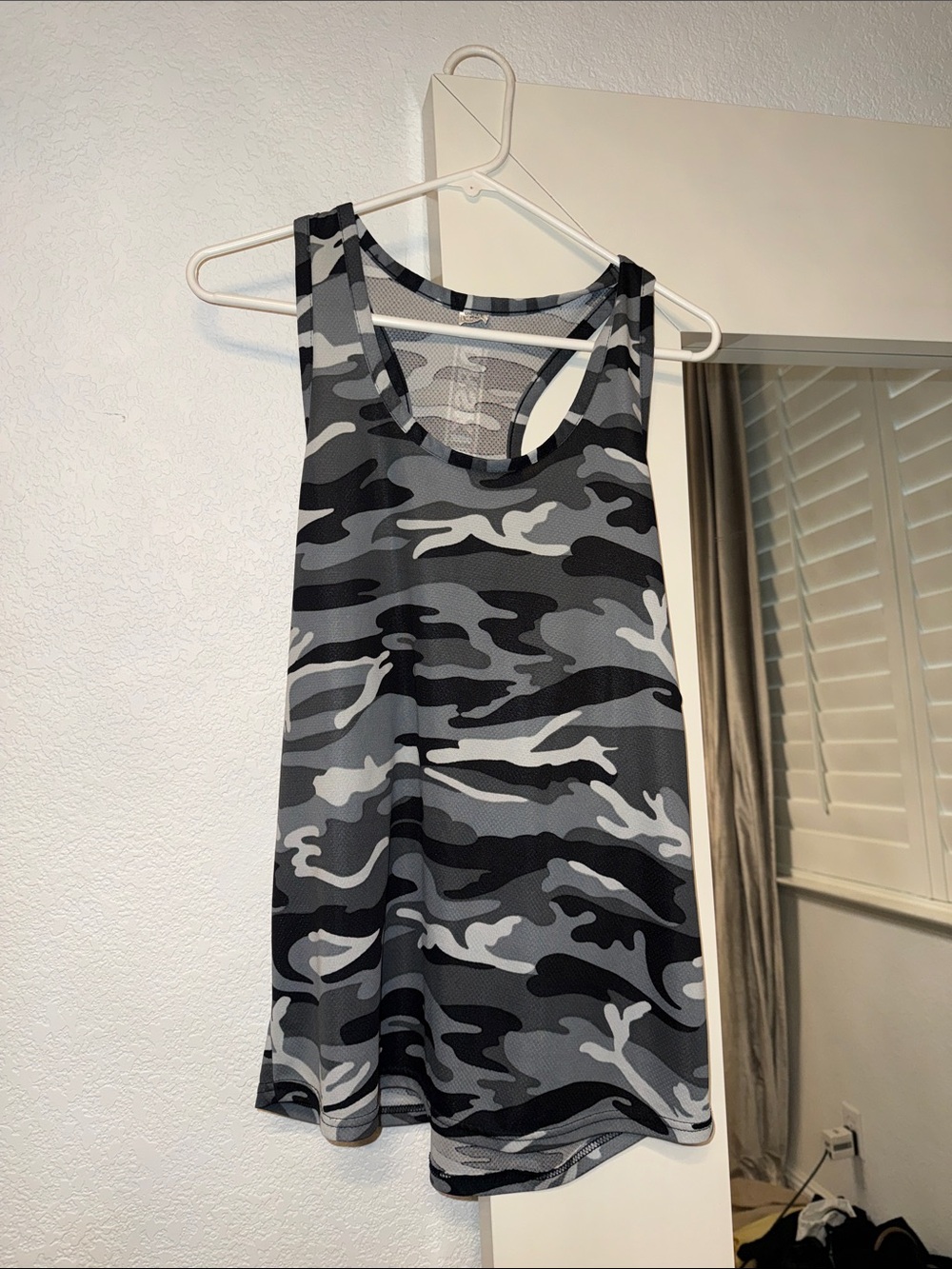 Amazon Men’s Tank Top - Black & Gray Camo